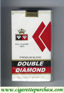 Double Diamond Premium Blend Full Flavor 100s cigarettes soft box